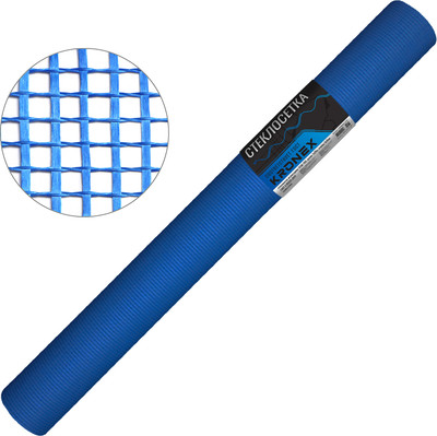 Стеклосетка Kronex Штукатурная KRN-0007/25 / 5x5мм (1x25м, синий)