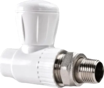 Шаровой кран РВК НР 20x1/2" / 020305 (белый)