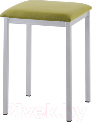 Табурет AMC Comfort 7 Г К5.11 (кожзам оливковый/серебристый)