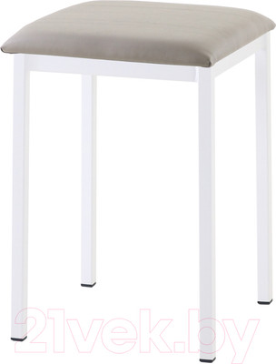 Табурет AMC Comfort 7 Г К6.18 (кожзам латте/белый)