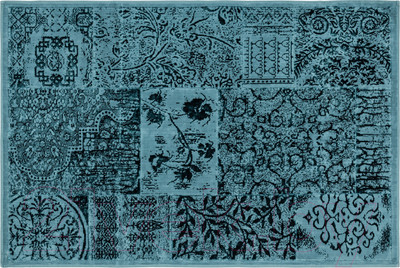 Ковер Karven Nostalji 120х180 / KV 033 (хлопок/вискоза, бирюзовый)