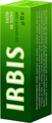 Капли от блох IRBIS Инсектоакарицидные для собак до 10 кг (1мл)