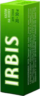 Капли от блох IRBIS Инсектоакарицидные для собак от 20 до 30 кг (3мл)