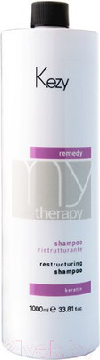 Шампунь для волос Kezy Restructuring Реструктурирующий c кератином (1л)