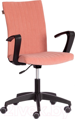Кресло офисное Tetchair Spark флок (розовый)