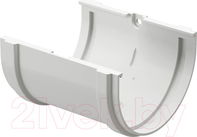 Соединитель желобов Docke Dacha 120мм / PVAE-1107 (белый)