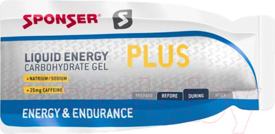 Энергетический гель Sponser Liquid Energy Plus 17114 (10x35г)