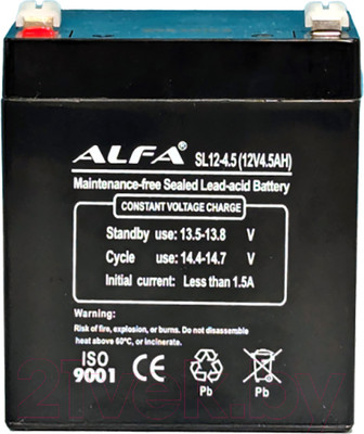 Аккумуляторная батарея ALFA battery SL12-4.5 (12V-4.5Ah)