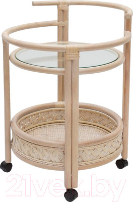 Сервировочный столик Tetchair Andrea TCH White 55x55x75 (белый)