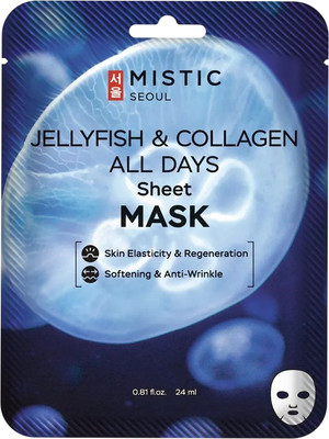 Маска для лица тканевая Mistic С коллагеном медузы (24мл)