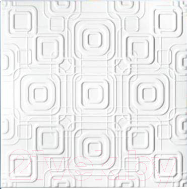 Потолочная плита SOLID С2070 из экструдированного пенополистирола (500x500, уп.8шт, белый)