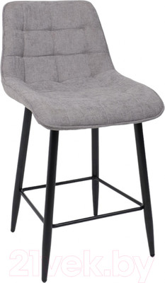 Стул барный AksHome Baron (серый микровелюр CD2302-26/черный)