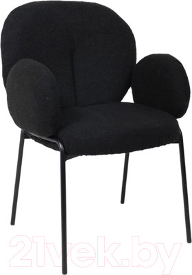 Кресло мягкое AksHome Charley (черный букле QQS15/черный)
