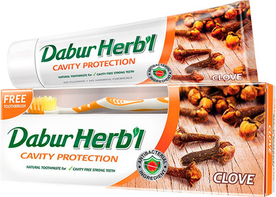 Набор для ухода за полостью рта Dabur Зубная паста Гвоздика + зубная щетка (150г)