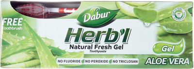 Набор для ухода за полостью рта Dabur Зубная паста с экстрактом алое + зубная щетка (150г)