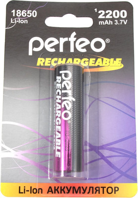 Аккумулятор Perfeo PF 18650Li-Ion2200/1BL