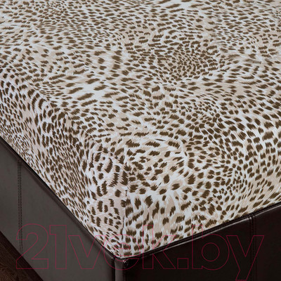 Простыня АртПостель На резинке Леопард 253 (140x200x20)