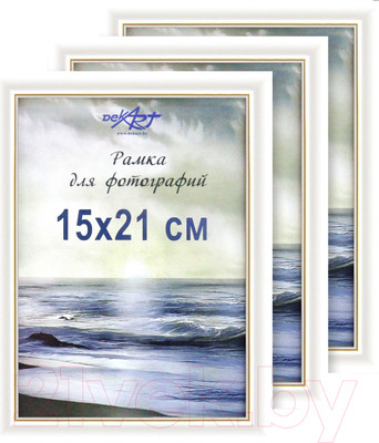Набор рамок Декарт 15x21 8Ф0015 (белый/золото)