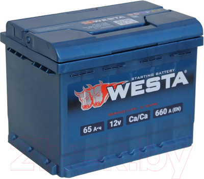 Автомобильный аккумулятор Westa 6СТ-65 VLR Euro П240015 (65 А/ч)
