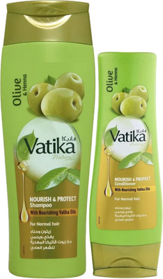 Набор косметики для волос Dabur Vatika Питание и защита Шампунь+Кондиционер (400мл+200мл)