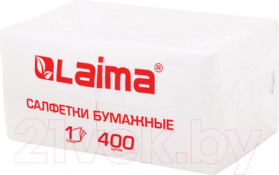 Бумажные салфетки Laima Big Pack / 114724 (400шт, белый)