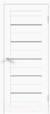 Дверь межкомнатная Velldoris Xline 15 80x200 (белый эмалит/стекло мателюкс)