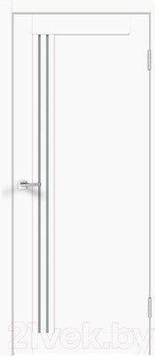 Дверь межкомнатная Velldoris Xline 8 90x200 (белый эмалит/стекло мателюкс)