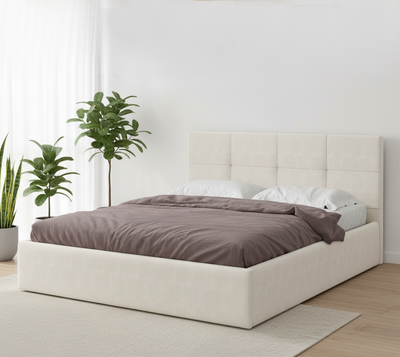 Двуспальная кровать Mio Tesoro Империал 160x200 (№4/велюр бежевый)