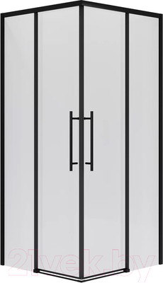 Душевой уголок Niagara NG-6830-34BLACK 100x100x195 (черный матовый/прозрачное стекло)