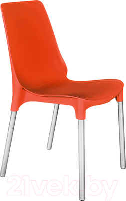 Стул Tetchair Genius (красный/хром)