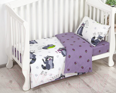 Комплект постельный для малышей АртПостель Енотики 922