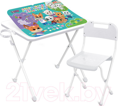 Комплект мебели с детским столом Ника Кошечки-собачки / КАМ-Р/К-С1