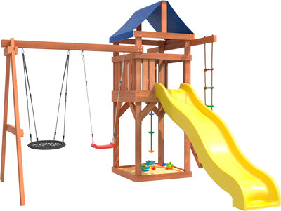 Игровой комплекс National Tree Company С качелями лодочка и гнездом 60 IgroWoods ДП-3