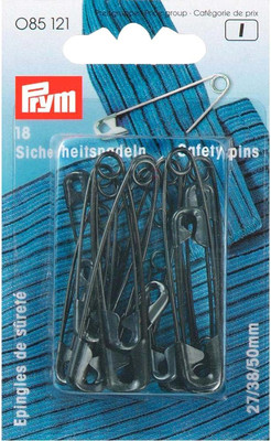 Набор булавок швейных Prym 085121 (18шт, черный)