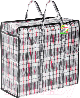 Сумка хозяйственная Любаша 604696 (черный/красный)