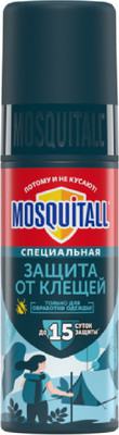 Спрей от насекомых Mosquitall Специальная защита от клещей (100мл)