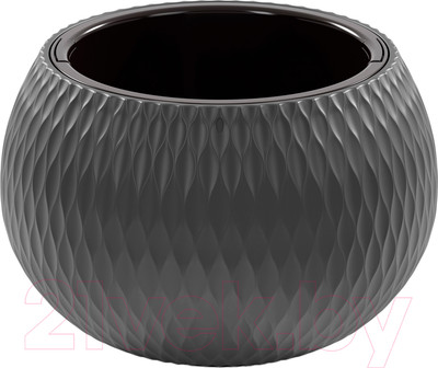 Кашпо Альтернатива Жемчужина / М8916 (4л, графитовый)