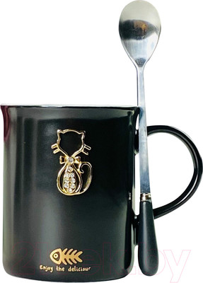 Кружка с ложкой Lenardi 106-303