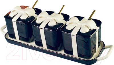 Набор емкостей для хранения Lenardi Multicolor 106-345 (3шт, с ложками)