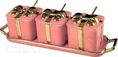 Набор емкостей для хранения Lenardi Multicolor 106-339 (3шт, с ложками)