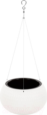 Кашпо Альтернатива Жемчужина подвесное / М8726 (7л, белый)