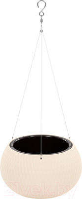 Кашпо Альтернатива Жемчужина подвесное / М8725 (7л, бежевый)