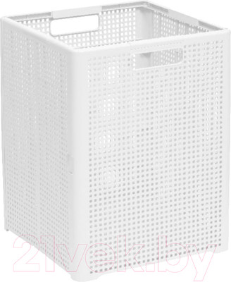 Корзина для белья Violet Лофт Складная / 895006 (50л, белый)