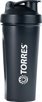 Шейкер спортивный Torres S01-600-03 (600мл, черный)