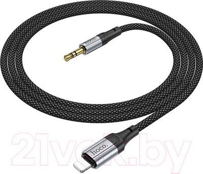 Кабель Hoco UPA26 Lightning - AUX (1м, черный)