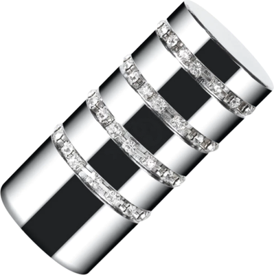 Набор наконечников для карниза АС ФОРОС Зевс D25 (2шт, хром)