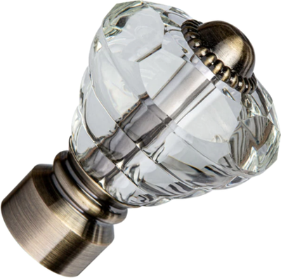 Набор наконечников для карниза АС ФОРОС Кастилия D25 (2шт, антик)