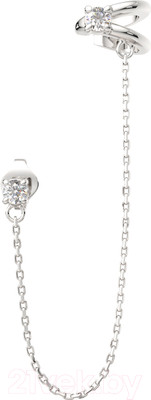 Моносерьга из серебра ZORKA 03101028 (с фианитами)