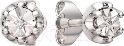 Серьги из серебра ZORKA 03D0057 (с бриллиантами)