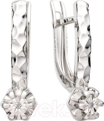 Серьги из серебра ZORKA 03D0076.ZZ (с бриллиантами)